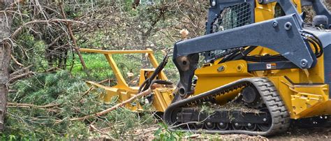 skid steer clearing slash|track loaders for land clearing.